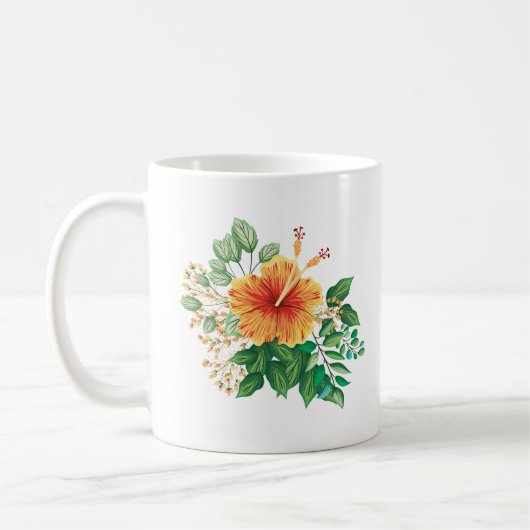 Hawaiianische Blumenvase Kaffeetasse (Links)