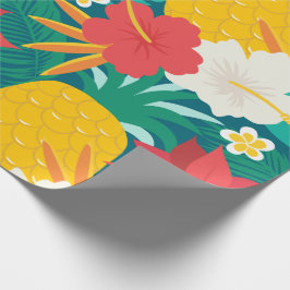 Hawaiianische Blumenweihe Geschenkpapier