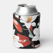 Hawaiianische Blütendose kühler Dosenkühler (Kanne Vorderseite)