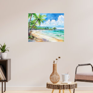 Hawaiianische Bucht Poster