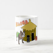 Hawaiianische Bulldog-Hula Tiki-Tasse Kaffeetasse (Mittel)
