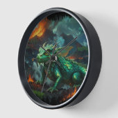 Hawaiianische Drache-Erwärmung selbst auf Lava Uhr (Winkel)