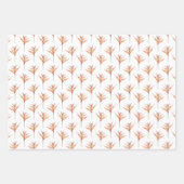 Hawaiianische Druckhelikonie Blume 2 Geschenkpapier Set (Vorderseite 3)