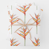 Hawaiianische Druckhelikonie Blume 2 Geschenkpapier Set (Beispiel)