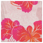 Hawaiianische Druckschrift Ohai alii Stoff (Nahaufnahme)