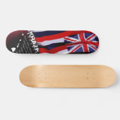 Hawaiianische Flagge 2 Skateboard (Horizontal)