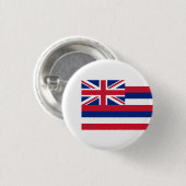 Hawaiianische Flagge, Flagge Hawaiis Button (Vorne & Hinten)