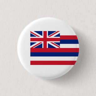 Hawaiianische Flagge, Flagge Hawaiis Button