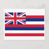 Hawaiianische Flagge, Flagge Hawaiis Postkarte (Vorderseite)