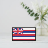Hawaiianische Flagge, Flagge Hawaiis Visitenkarte (Stehend Vorderseite)