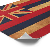 Hawaiianische Flagge Poster (Ecke)