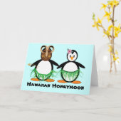 Hawaiianische Flitterwochen Karte (Gelbe Blume)