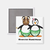 Hawaiianische Flitterwochen Magnet (Vorderseite/Rückseite)