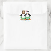 Hawaiianische Flitterwochen Runder Aufkleber (Tasche)