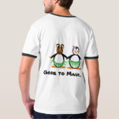 Hawaiianische Flitterwochen T-Shirt (Schwarz voll)