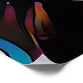 Hawaiianische Frau mit floralem Kopfkleid Print Poster (Ecke)