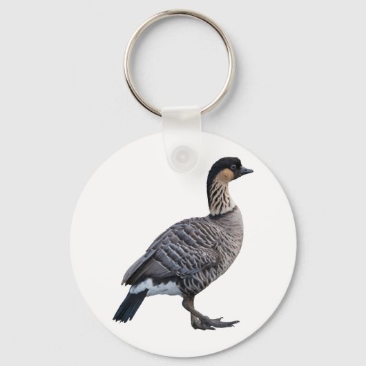 Hawaiianische Gänse (Nene) Schlüsselanhänger (Vorderseite)