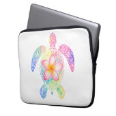 Hawaiianische Gefärbte Krawatte T - Shirt Laptopschutzhülle (Vorderseite Links)