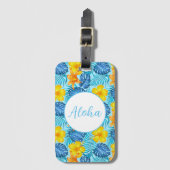 Hawaiianische Gepäckmarke Gepäckanhänger (Vorderseite Vertikal)