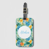 Hawaiianische Gepäckmarke Gepäckanhänger (Vorderseite Vertikal)