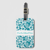 Hawaiianische Gepäckmarke Gepäckanhänger (Vorderseite Vertikal)