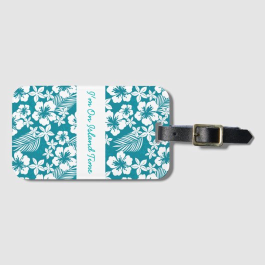 Hawaiianische Gepäckmarke Gepäckanhänger (Vorderseite (Horizontal))