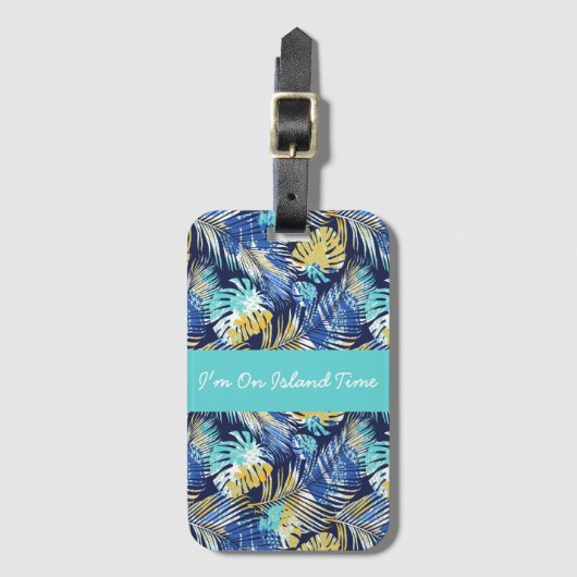 Hawaiianische Gepäckmarke Gepäckanhänger (Vorderseite Vertikal)