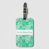 Hawaiianische Gepäckmarke Gepäckanhänger (Vorderseite Vertikal)