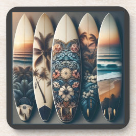 Hawaiianische gestrichene Surfboards Getränkeuntersetzer