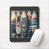 Hawaiianische gestrichene Surfboards Mousepad (Mit Mouse)