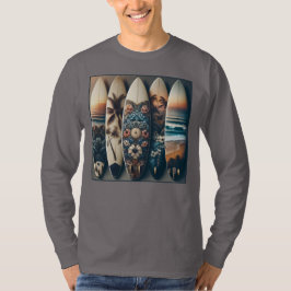 Hawaiianische gestrichene Surfboards T-Shirt