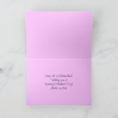 Hawaiianische glückliche Mutter Tag Orange Cattley Karte (Innenseite)