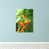 Hawaiianische Heliconia Leinwanddruck (Insitu (Holzboden))