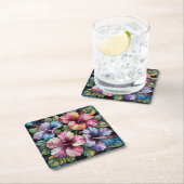 Hawaiianische Hibiskus Blume Untersetzer Set (Vor Ort)
