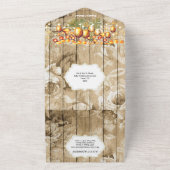 Hawaiianische Himmelslaternen boho Rose Holz tropi All In One Einladung (Außenbereich)