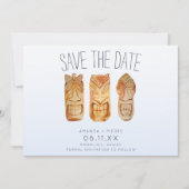 Hawaiianische Hochzeit in Urlaubsort Ankündigung (Vorderseite)