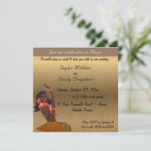 Hawaiianische Hochzeitseinladung Einladung (Stehend Vorderseite)