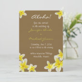 Hawaiianische Hochzeitseinladung Einladung (Stehend Vorderseite)