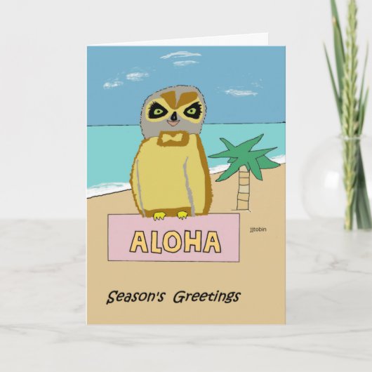 Hawaiianische Holiday Card Feiertagskarte (Vorderseite)