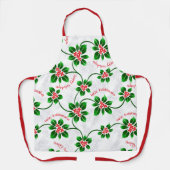 Hawaiianische Holly Mele Kalikimaka Weihnachten Ro Schürze (Vorderseite)