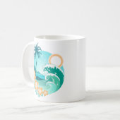 Hawaiianische Insel 1 Kaffeetasse (Vorderseite Links)