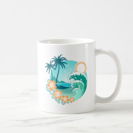 Hawaiianische Insel 1 Kaffeetasse (Rechts)