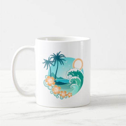 Hawaiianische Insel 1 Kaffeetasse (Links)