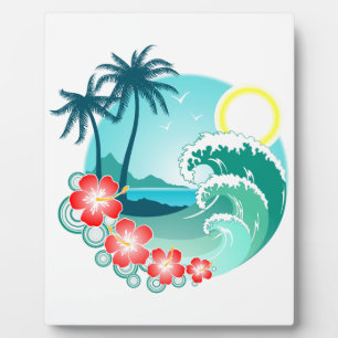 Hawaiianische Insel 2 Fotoplatte