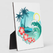 Hawaiianische Insel 2 Fotoplatte (Seite)