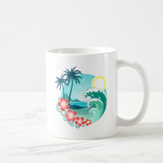 Hawaiianische Insel 2 Kaffeetasse (Rechts)