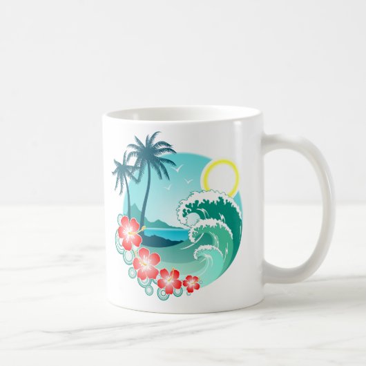 Hawaiianische Insel 2 Kaffeetasse (Rechts)