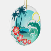 Hawaiianische Insel 2 Keramikornament (Rechts)