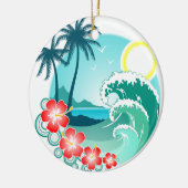 Hawaiianische Insel 2 Keramikornament (Links)