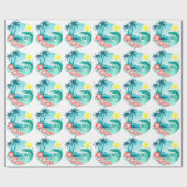 Hawaiianische Insel 3 Geschenkpapier (Flach)